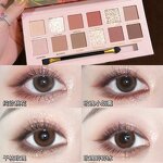 Eyeshadow Palette - 12-Color Begonia Oil Painting Matte Pearlescent Earth
