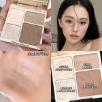 Contouring Palette - Four-color Highlight Matte Brightening Nose Shadow