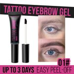 Eyebrow Dyeing Glue - Tear-Off Waterproof Sweat-Proof Three-Color No Smudge