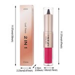 2IN1 Lip Makeup - OEM Matte Liner Mirror Gloss Glaze Double-ended CPNP EU