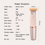 Electric Shaver Epilator - Women Cordless Rechargeable Face Body Bikini