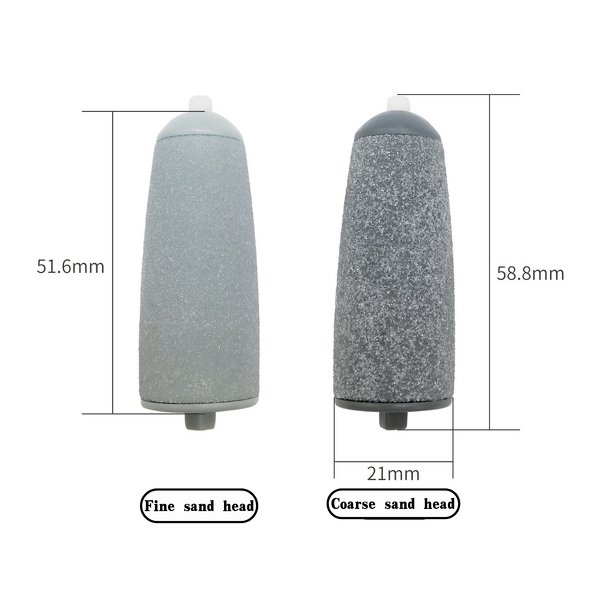 Foot Grinder Heads - Quartz Sand Replacement Rollers Smooth Feet Callus Remover