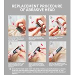 Foot Grinder Heads - Quartz Sand Replacement Rollers Smooth Feet Callus Remover