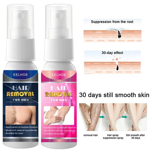 Hair Removal Spray - OEM Permanent Inhibitor Painless Armpit Legs Unisex