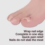 Ingrown Toenail Tool -10pcs Elastic Patch Straightening Clip Brace Pedicure