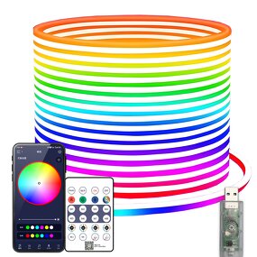 Neon LED Strip - OEM 5V Colorful Smart Flexible Silicone Soft Light