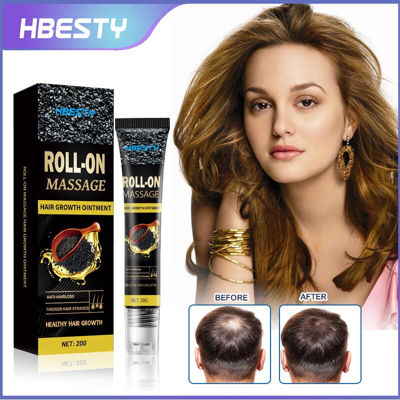 Hair Growth Cream - OEM Roll-on Ginger Sesame Oil Thinning Hair Regrowth