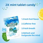 Tablet Candy Factory - WRIGLEYSS Caffeine Free Jasmine Lemon Peppermint Breath Refresh