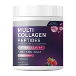 Collagen Peptides Powder - Hydrolyzed Types I II III IV V Skin Whitening Supplement