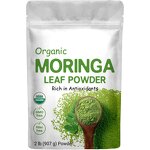 Moringa Leaf Powder - Halal Organic Antioxidant Vitamin Rich USA Extract Powder