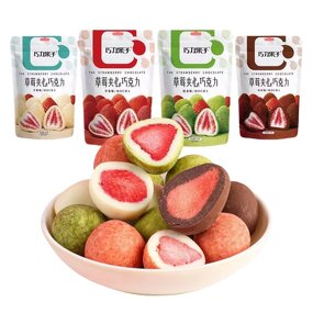 Chocolate Snacks - Wholesale Freeze Dried Strawberry Covered Various Fruit Flavors