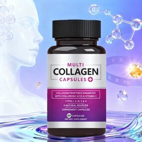 Multi Collagen Capsules - OEM Private Label Organic Vegan Adult Skin Beauty Supplement