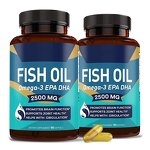 Omega 3 Softgels - Vegan EPA DHA Fatty Acid Supplement for Men Women