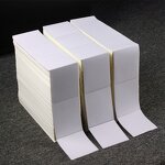 Compostable Labels - 100X150mm Direct Thermal 4X6 Fanfold All Printer Compatible