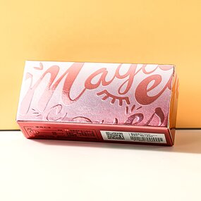 Pink Cosmetic Boxes - Spot UV Logo Foil Embossed Luxury Design Lip Gloss Cardboard