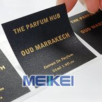 Perfume Bottle Sticker - Luxury Printer Custom Logo Textured Paper Perfume Label