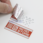 Gold Tamper Labels - Custom Logo Waterproof Cosmetics Perfumes Warranty Void Seal