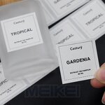 Perfume Bottle Labels - Luxury Textured Paper Waterproof Household Essence Custom Logo
