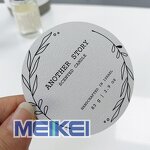 Kraft Candle Labels - Eco-friendly Offset Black Printing Foil Stamp for Candle Jars
