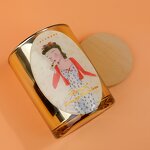 Gold Epoxy Candle Labels - Personalized Logo 3D High Temp Resistant Waterproof Matte