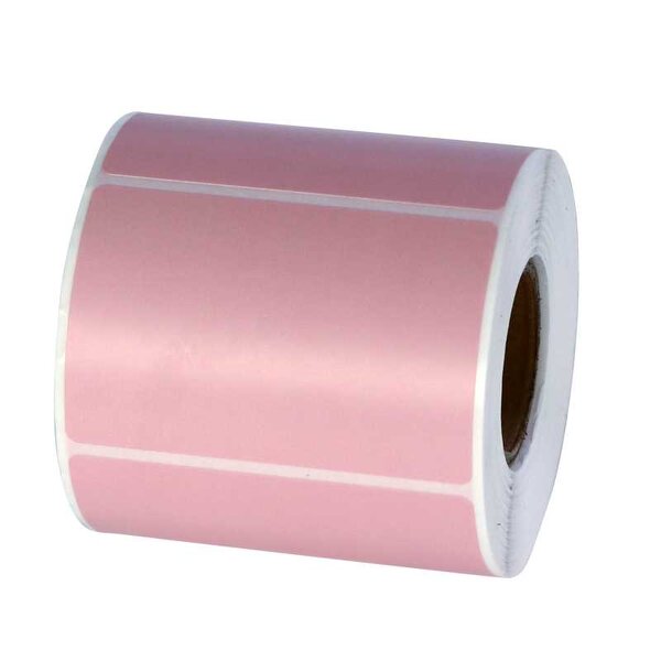 Colored Thermal Labels - 57X32mm Roll Direct ECO 2.25x1.25 Pink Adhesive Sticker