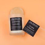 White Jar Labels - Hot Sale Texture Paper Gold Foil 3D Epoxy Custom Logo Candle Jar