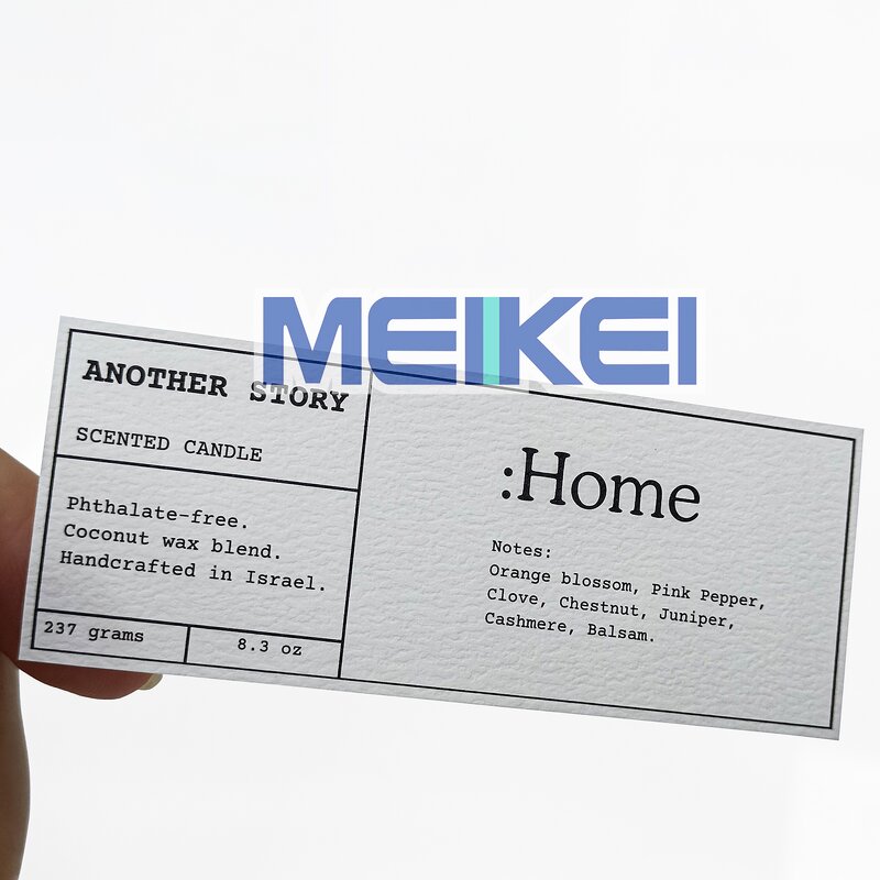 Perfume Bottle Sticker - Luxury Printer Custom Logo Textured Paper Perfume Label