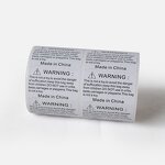Suffocation Warning Labels - 50x50mm Packaging Poly Bag Adhesive Sticker Roll