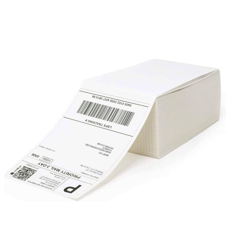 Dymo Thermal Labels - Eco-friendly Adhesive Fanfold 4" X 6" Direct Shipping Sticker