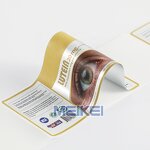 Matt Silver Label - Custom Printing Waterproof Chrome Bopp Sticker Roll for Bottle