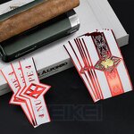 Luxury Cigar Labels - Custom Eco-friendly Art Paper 24K Gold Stamp 3D Embossed