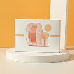 Cream Cosmetic Box - Silver Stamping Spot UV 3D Embossed Custom Logo Cardboard