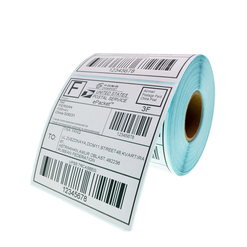 4*6 Thermal Label - 100X150Mm White Blank Shipping Sticker Roll Printer Paper