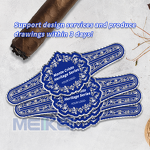 Cigar Bands Label - Gold Embossed Raise Foil Logo Personalized Design Cigar Ring