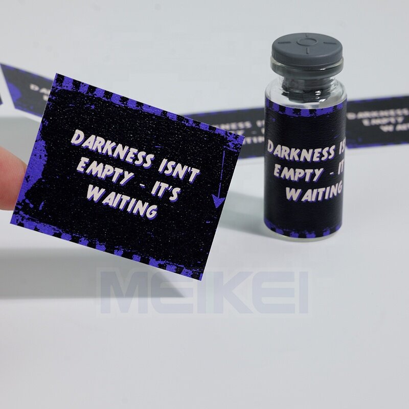 Peptide Bottle Labels - Custom Logo Luxury Paper Offset Printing Vial Packaging Sticker