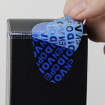Void Sticker - Custom Logo Half Non-transfer Warranty Waterproof Silver Security Seal