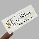 Linen Candle Labels - Luxury Custom Logo Gold Foil Texture Paper for Candle Jars