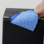 Void Sticker - Custom Logo Half Non-transfer Warranty Waterproof Silver Security Seal