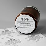 Candle Warning Labels - Custom Logo Round Heat Resistant Wax Melt Safety Sticker