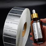 Perfume Bottle Labels - Luxury Textured Paper Waterproof Household Essence Custom Logo