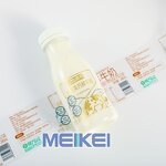 Milk Bottle Labels - Custom Flexo Luxury Ultra Clear BOPP Gold Cold Foiling Print