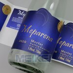 Wine Label Rolls - Gold Foil White Textured 3D Relief Moisture Proof Fridge Suitable