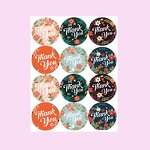 Round Die Cut Sticker - Custom Printing Decorative Glossy Paper Happy Birthday Sheet