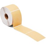 Kraft Thermal Label - Custom Size 100x70mm Roll Barcode Brown Colored Direct Sticker