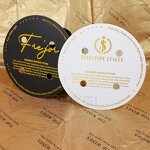 Candle Warning Labels - Luxury Gold Dust Covers Oil/Water Proof Matte Foil for Candles