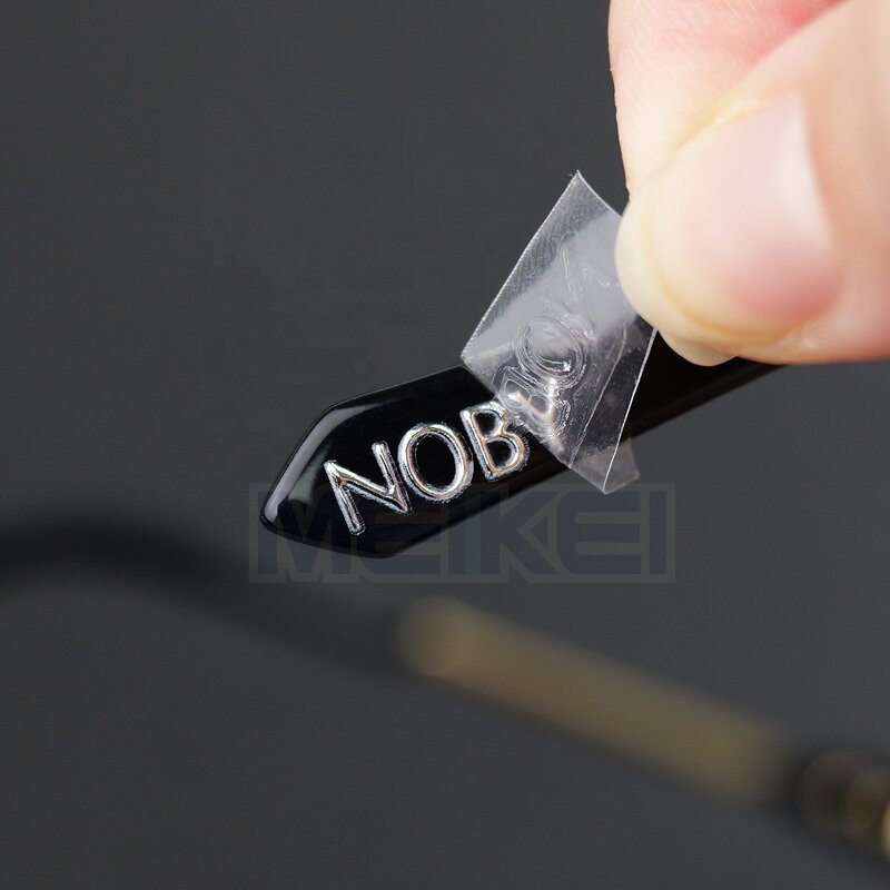 UV Transfer Sticker - Silver 3D Raised Gold Foil Alcohol Resistant Packaging Label