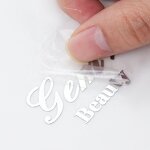 Red UV Transfer Stickers - Custom Logo Waterproof Glass Bottle Adhesive Label