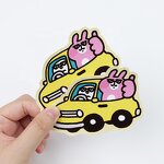 Car Cartoon Sticker - Lovely Waterproof Custom Vinyl Kiss Die Cut for Kids