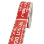 Fragile Glass Sticker - Custom Guangzhou Cute Rectangle Red Pink Shipping Warning