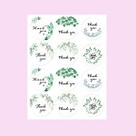 Round Die Cut Sticker - Custom Printing Decorative Glossy Paper Happy Birthday Sheet